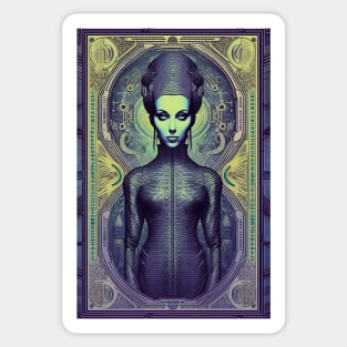 Alien Princess on Cosmic Currency Sticker